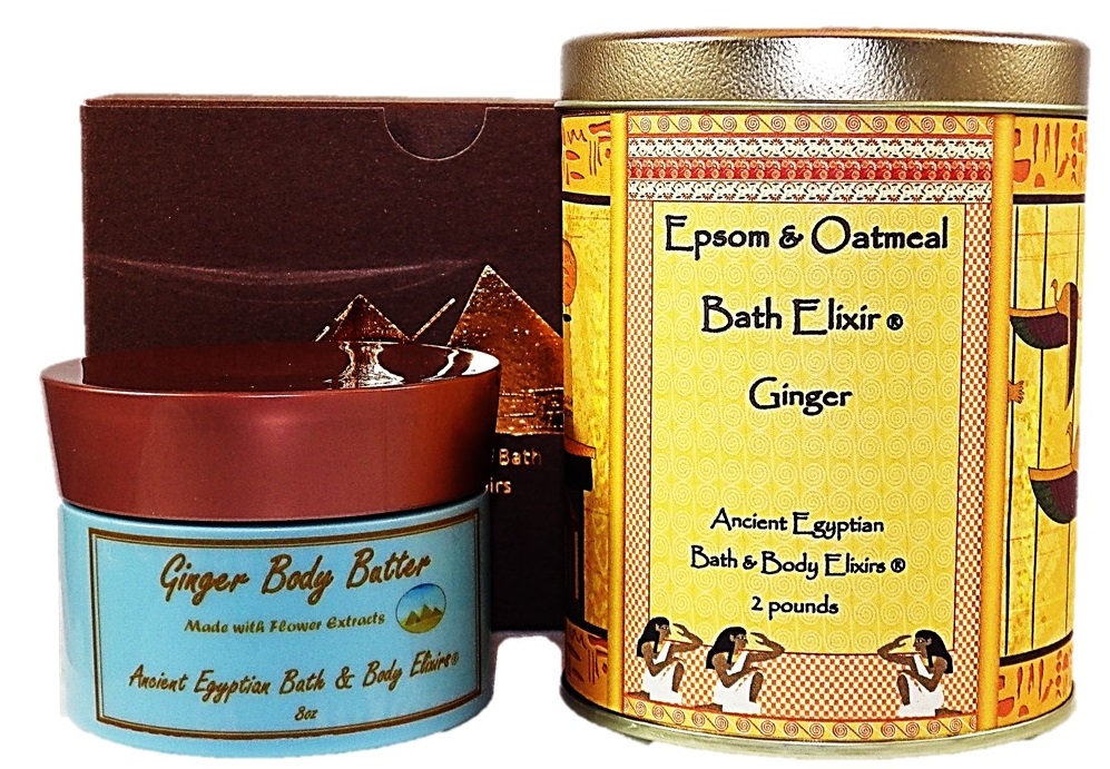 Ginger  Body Butter Epsom and Oatmeal Gift Set
